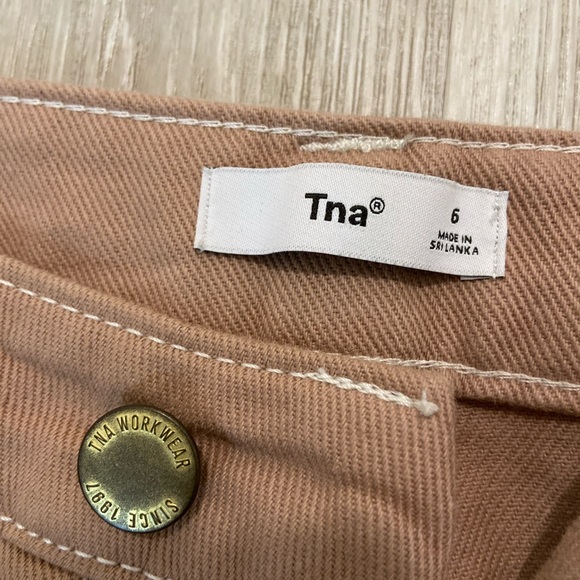 TNA worker wear carpenter pants, salmon colored, never worn - Picture 2 of 3